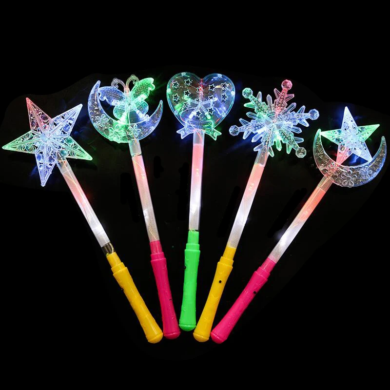 Wholesale Light Up Magic Star Wand Hot Sell Children Illuminated Toys Led Light Up Bobo Balloon Party Favors Promotion Gifts