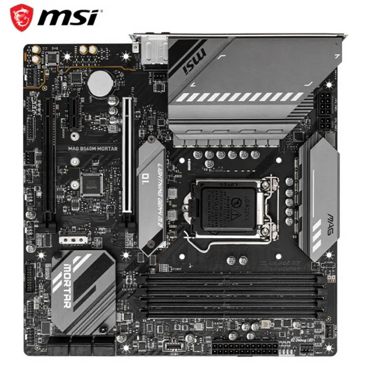 Материнская плата MSI B560M для компьютера с поддержкой ЦП 10400F/11400F/11600KF/10700/11700(INTEL B560/LGA 1200)
