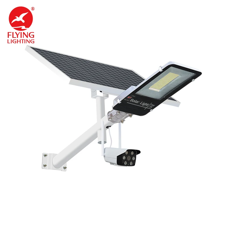 New Model Design Led Monitor Solar Light with CCTV  Camera Outdoor 100W Street lights