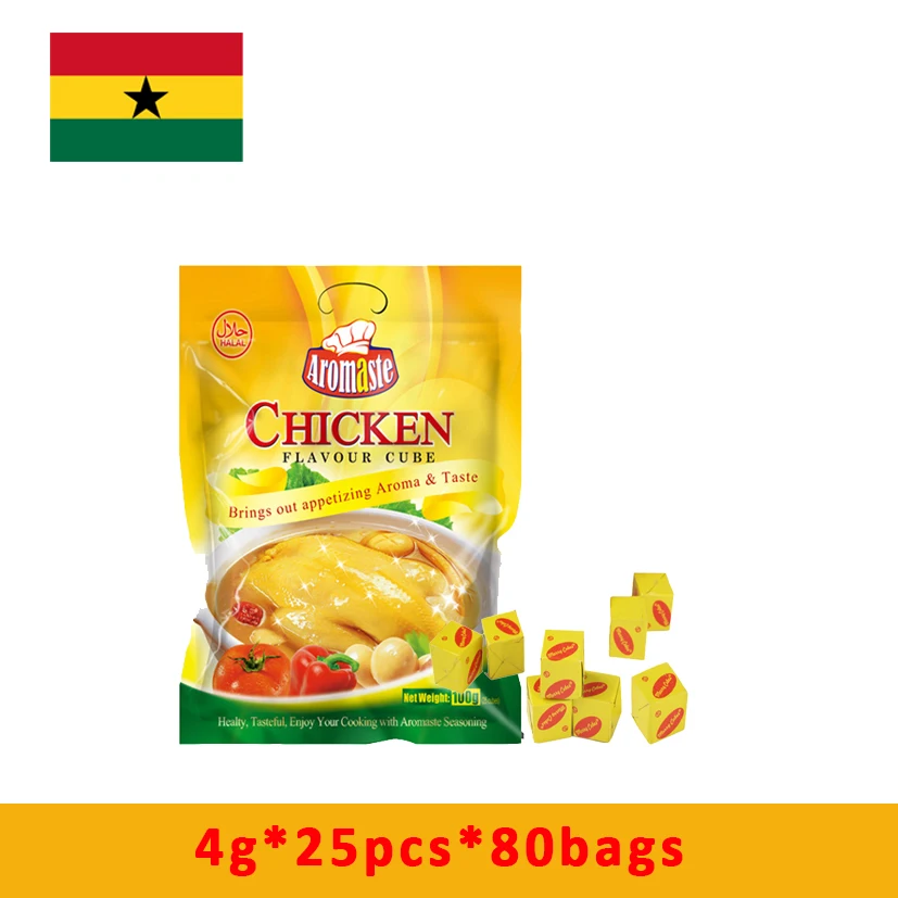 4g Chicken Flavor Mixed Spices Seasoning Cube for Africa Market