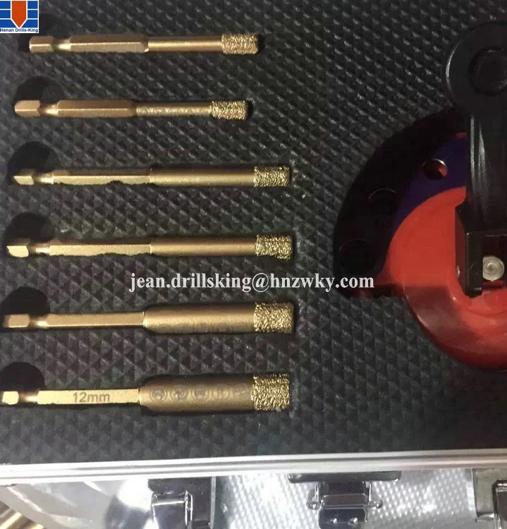 Dry/Wet Hole Saw Diamond Core Drill Bits Set for Drilling Marble/Concrete/Stone