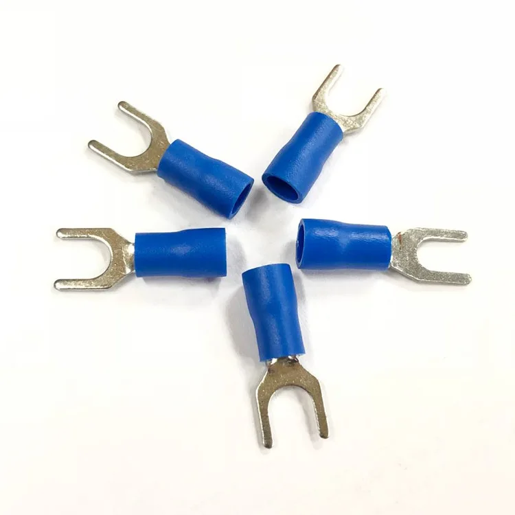 Fdd Series Female Brass Insulated Wire End Spade Terminals Disconnects With Pvc Insulation,Ul Ce Certificated