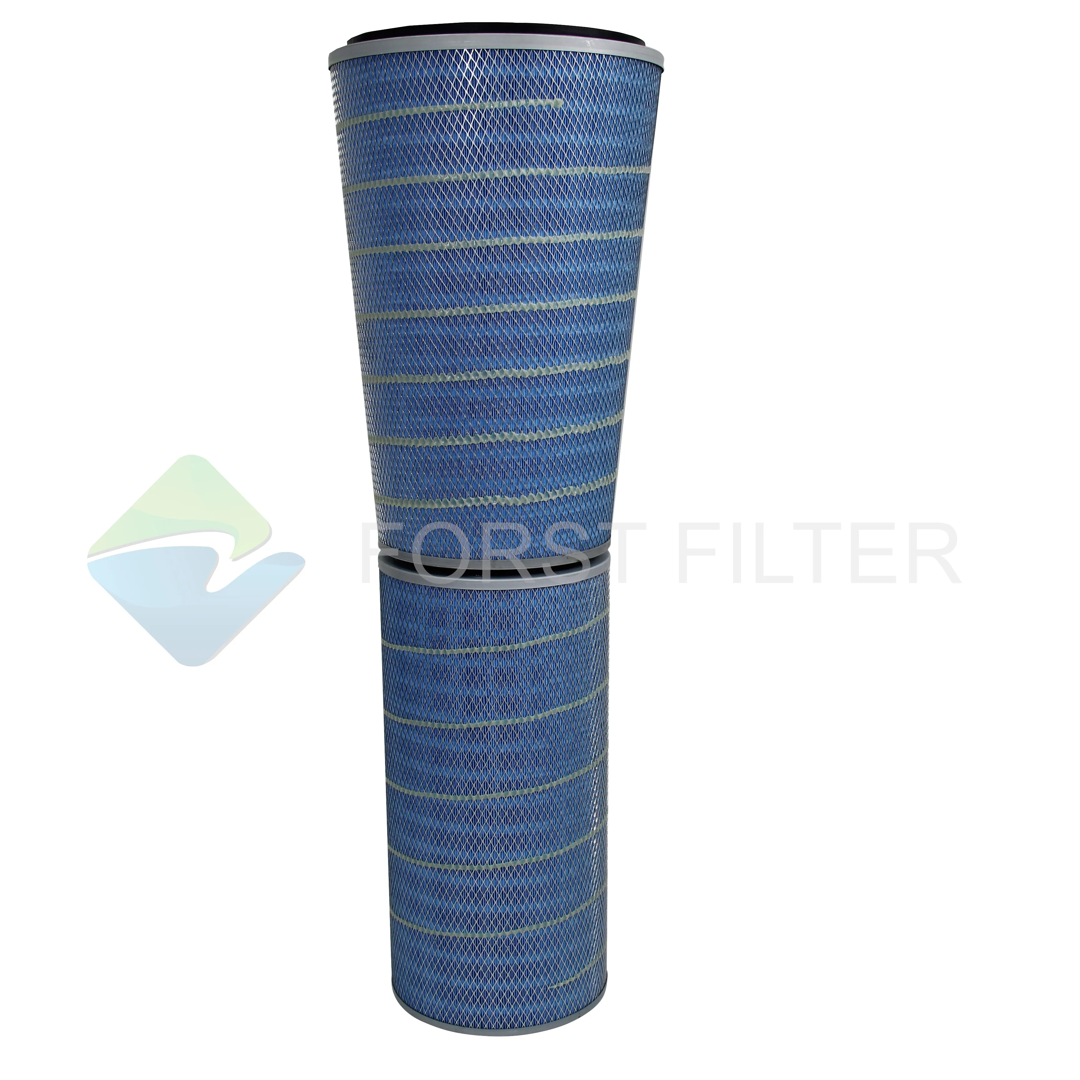 Blue Cellulose Synthetic H10 HEPA Gas Turbine Power Plant Air Intake Filter