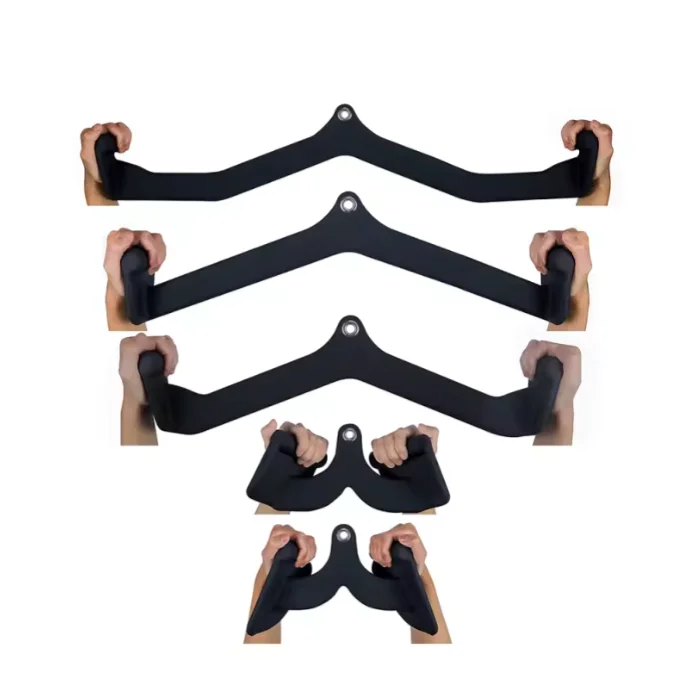 Heavy Duty LAT Pulldown Grip Bar Attachment Accessories for Power Cage Rack