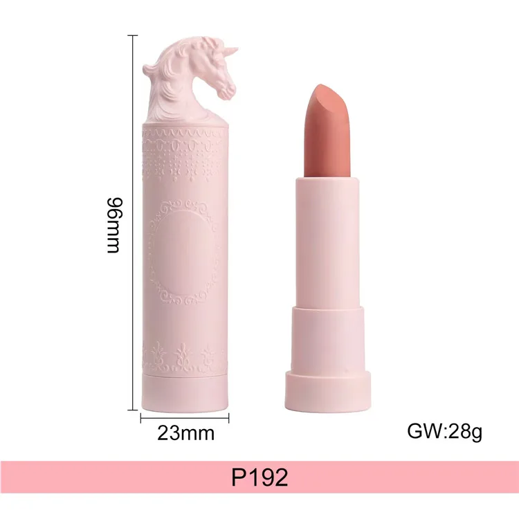 Unique Design Pink Tube Customized Matte Waterproof Lipstick Nutritious 22 Colors Makeup Lipstick