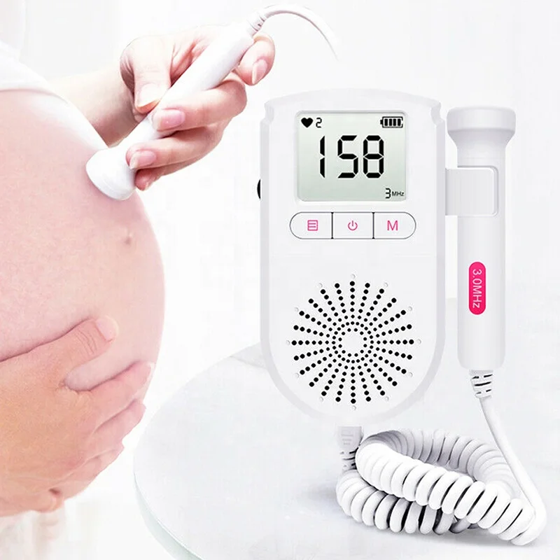Medical Ultrasound Instruments Portable Monitors Hospital Fetal Doppler Monitor Baby Heartbeat Monitor