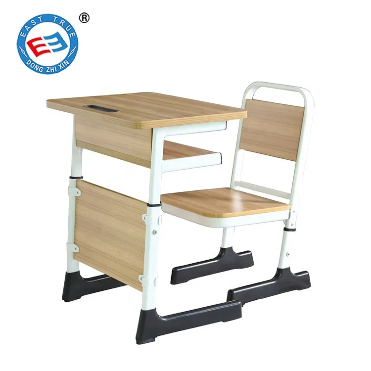 Adjustable School Classroom Desk Sets Student and Chair Table for