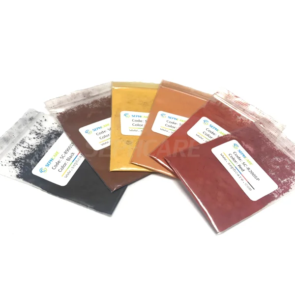 Sephcare wholesale cosmetic grade yellow black brown red iron oxide for makeup products