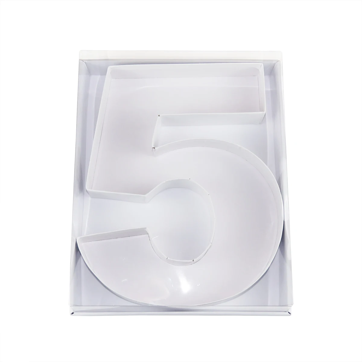 Transparent Cover Fillable Sweet Food Cardboard Charcuterie Packaging letter Shaped Treat Box For Sushi