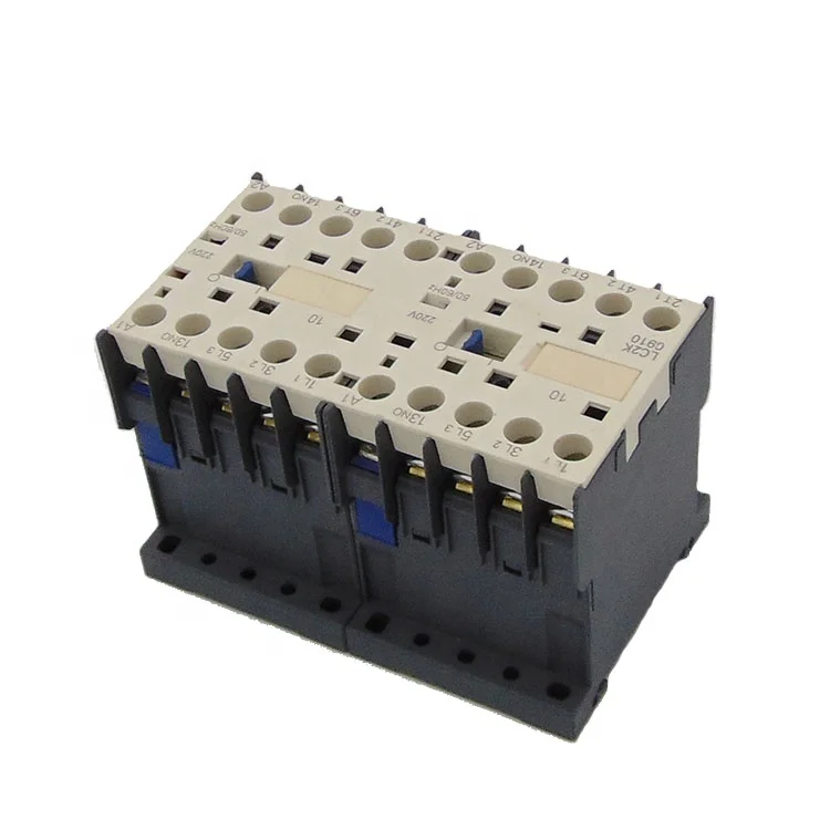 LC2 K12 Series CJX2-K1210 12A 3 pole elector mechanical interlocking reversing contactor