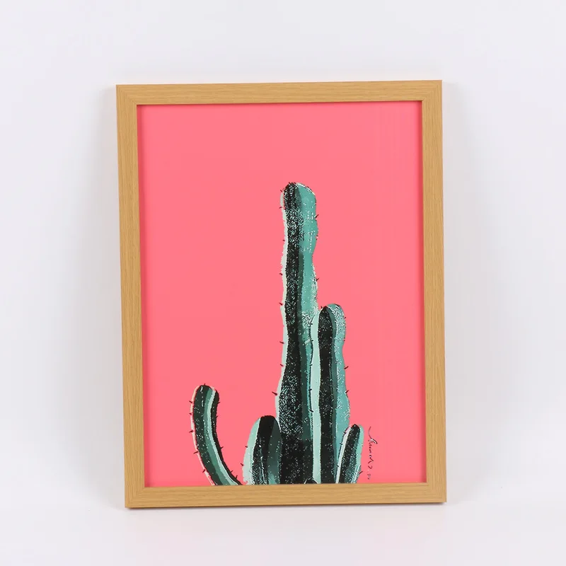 Factory Direct Wholesale Modern Style Multicolour Wooden Poster Picture Square Frames For Home Decor