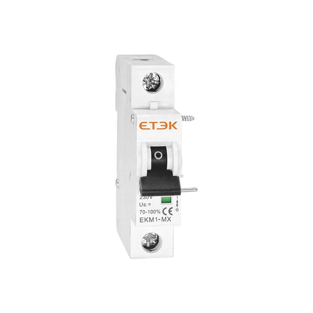 ETEK Over Under Voltage Tripper MCB Auxiliary AC230V Shunt Release for mcb mini circuit breaker