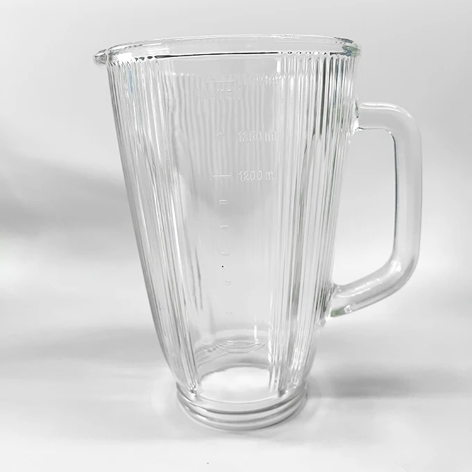 1.7 liter striped blender glass jar Maker Supplier kitchen appliance Parts Blender glass Jug for Panasoni Blender replacement