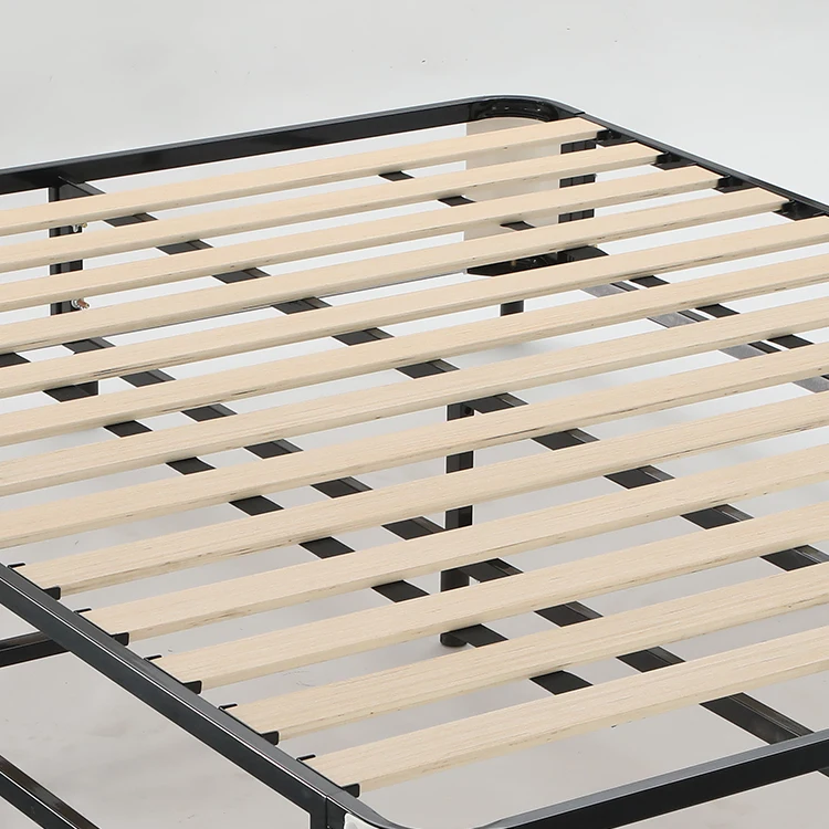 Modern king size bed metal frame set queen size plywood bed frame