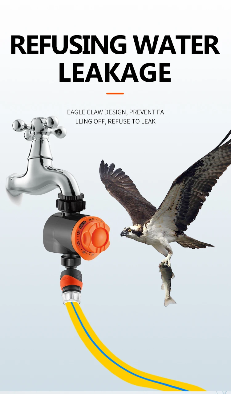 YTX Connector Home gardening water timer hose 12mm Quick Connector W/Stop