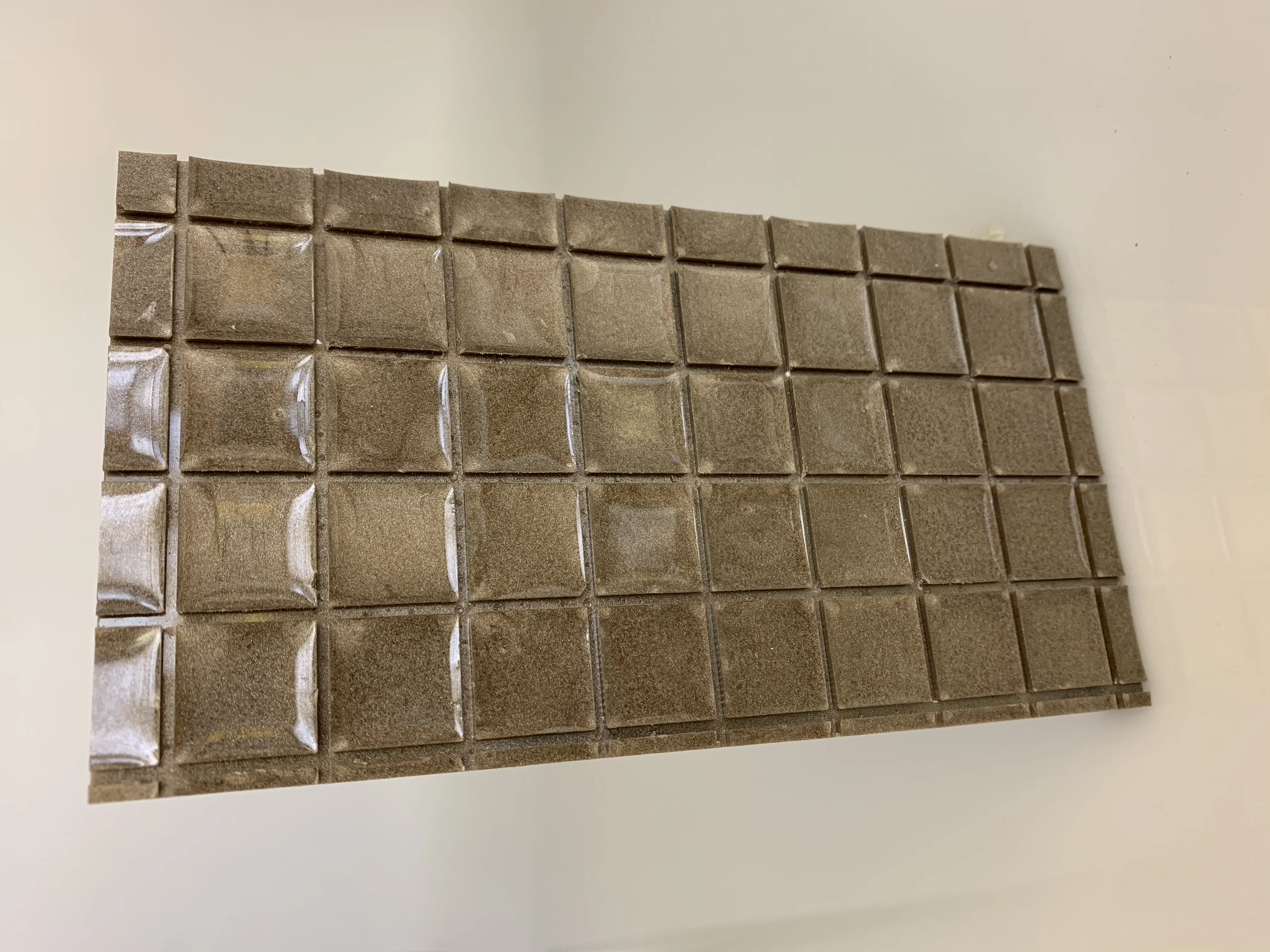 3D surface mosaic color artificial resin wood wall panel