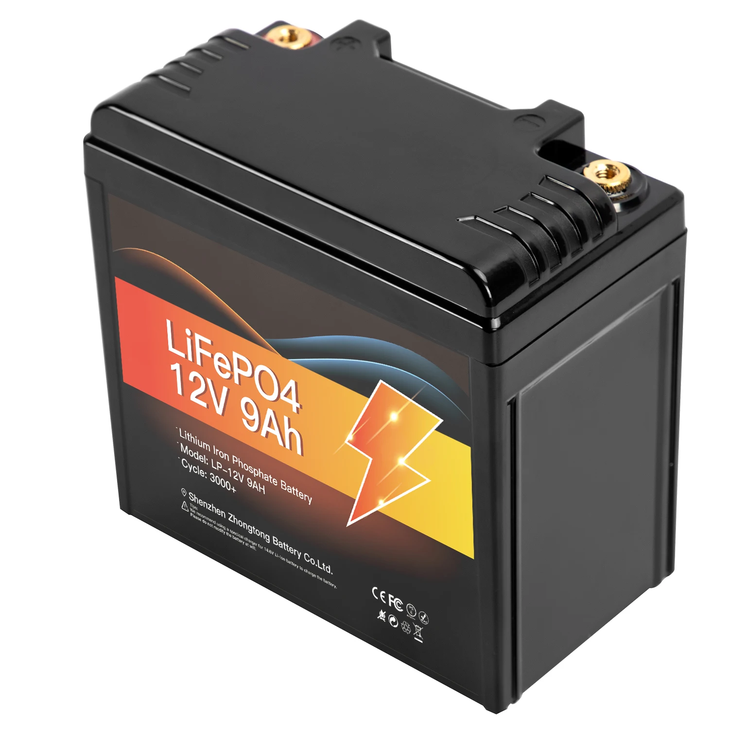Аккумулятор lifepo4 12 В 9 Ач со встроенным BMS