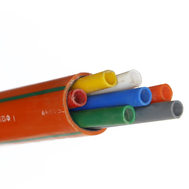 Free Sample HDPE Combined Tube Bundled Micro Duct 7 ways 10/8mm PE Sheath 1.7mm Direct Install