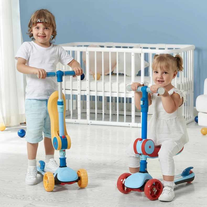 CL adjustable height kids scooter with 3 wheels