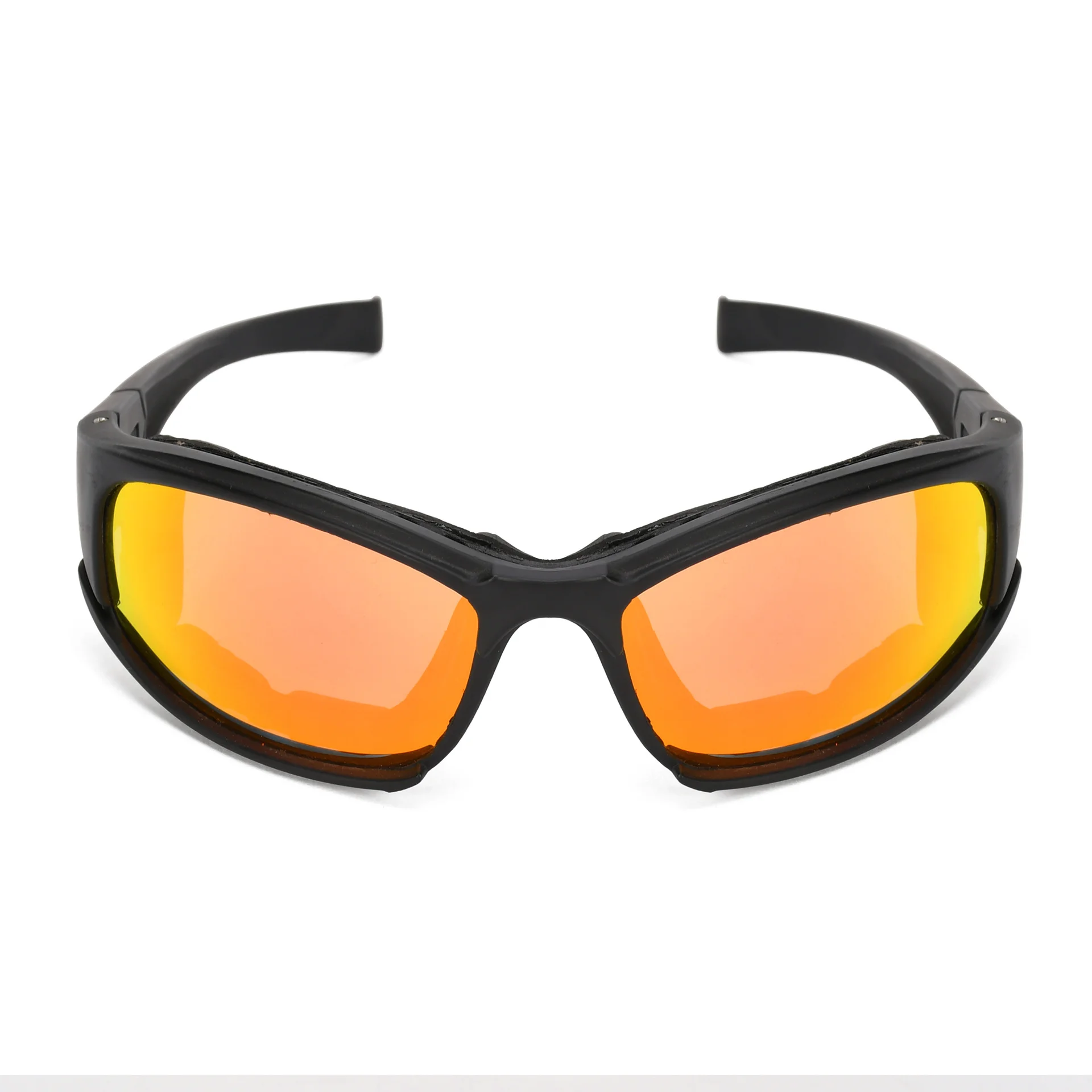 Unisex Tactical Glasses TR90 Frame Red Yellow Sunglasses with UV400 Tac Lenses for Field Protection Athletic Shooting