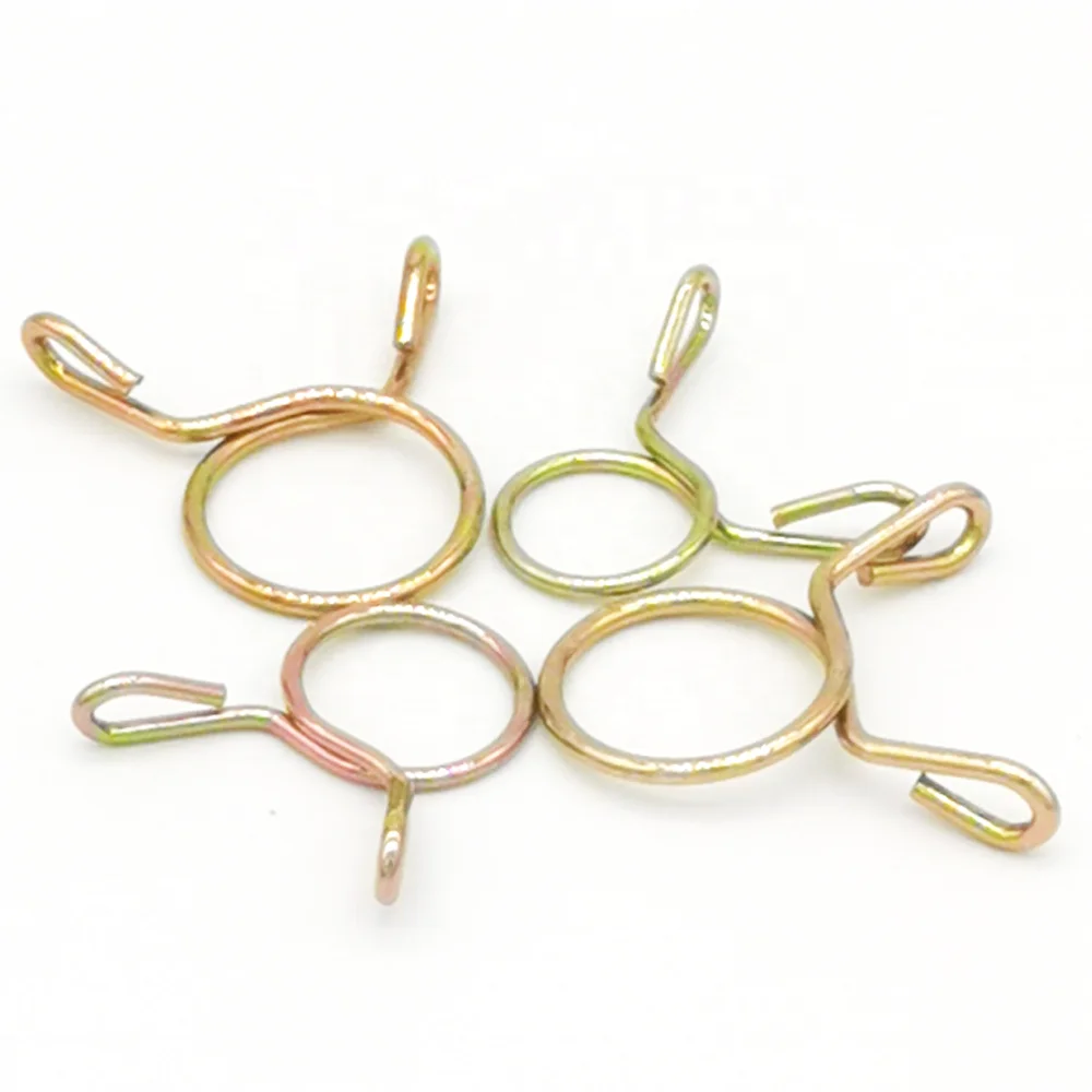 304SS Single Wire Formed Spring Cable Clip Standard Ring Hose Clamp Auto Loop Locking Pipe Clips