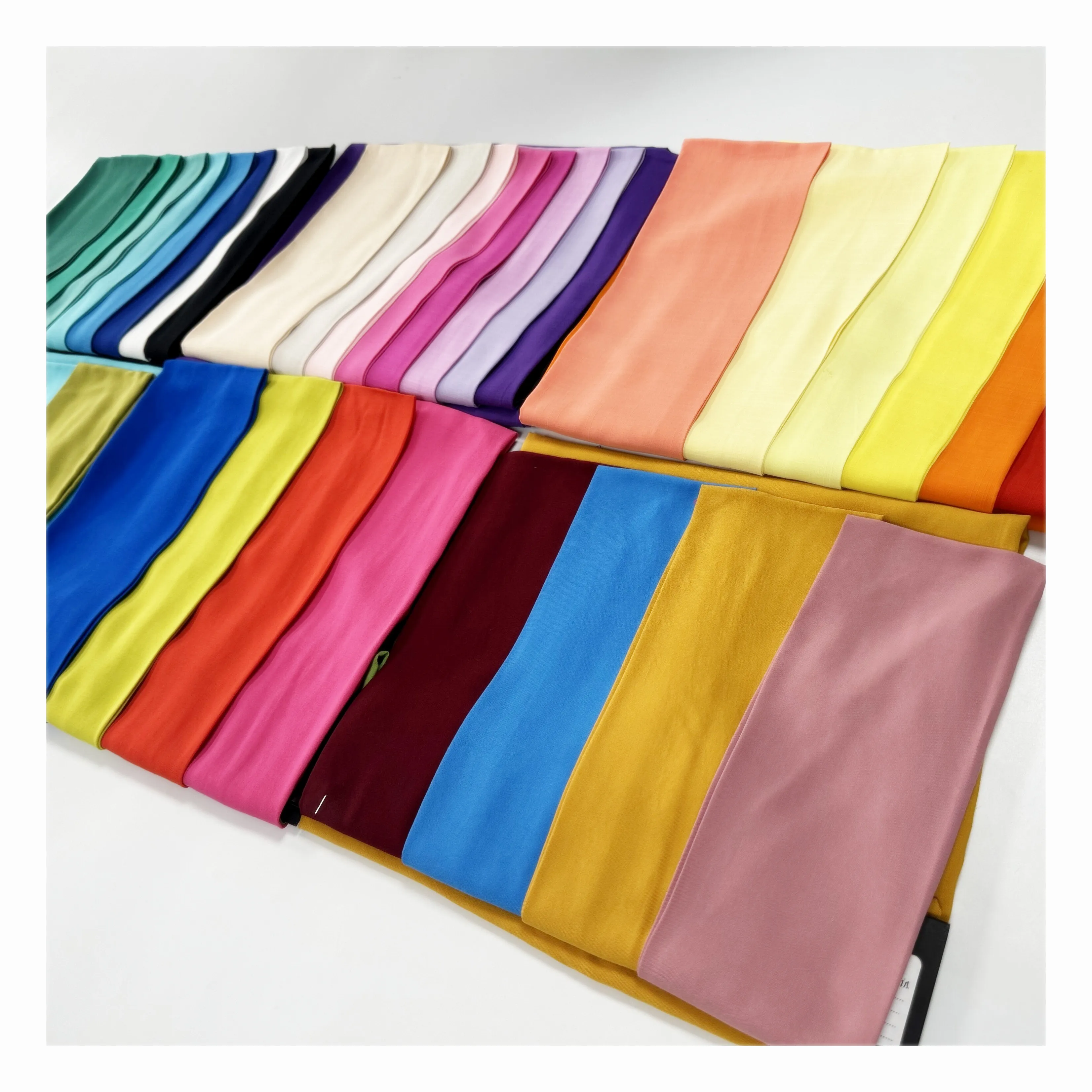 30s 45s Woven spun rayon challis fabric solid viscose poplin 100 rayon fabric plain dyed viscose rayon fabric
