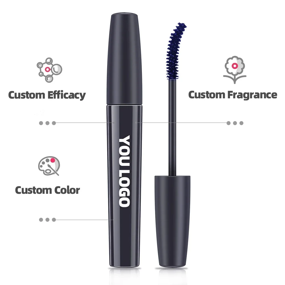 Wholesale 6 Colors Long Lasting Waterproof  Vegan Mascara Private Label Eyelash Mascara  Eye Cosmetics Manufacturer