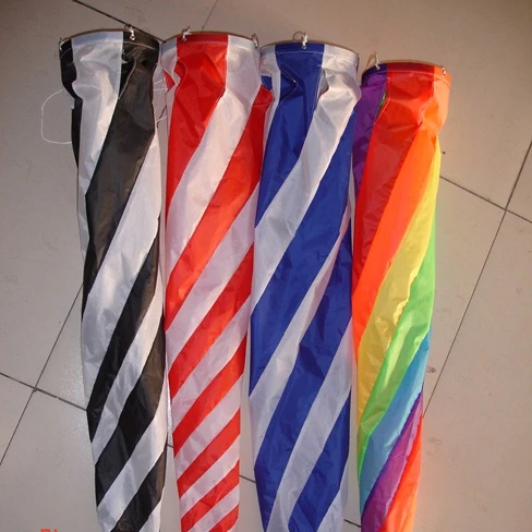 decorative multi color striped windsocks big size from kite factory