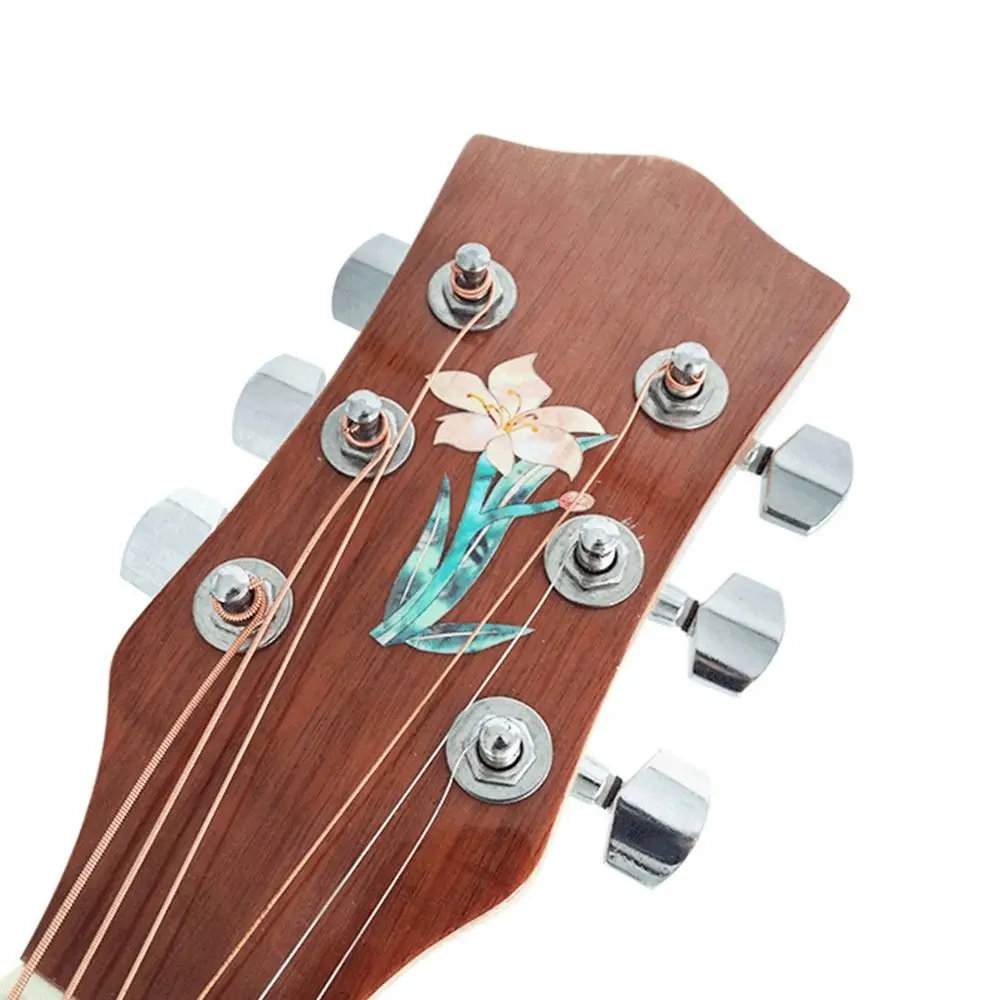 DIY Personalise Guitar Headstock Sticker Neck Decal PVC Guitar Head Stickers Bass Body Decals