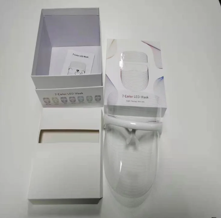 2021 professional skin care products face infrared photon blue red light therapy led electrical facial mask
