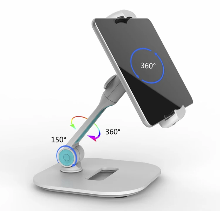 Ergonomic Aluminum Multifunctional Compatible Laptop for Ipad Stand 360 Degree Rotation Base Notebook Stand