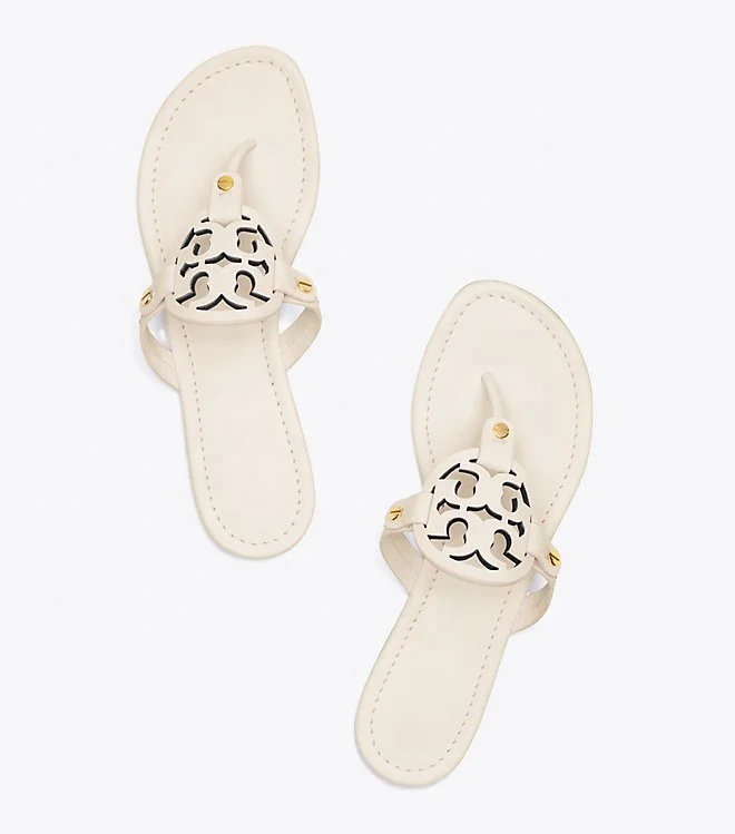 
2021 Latest Design Ladies Leather Tb Slippers Shoes Outdoor Fashion Slip On sexy Slides Women Sandals 