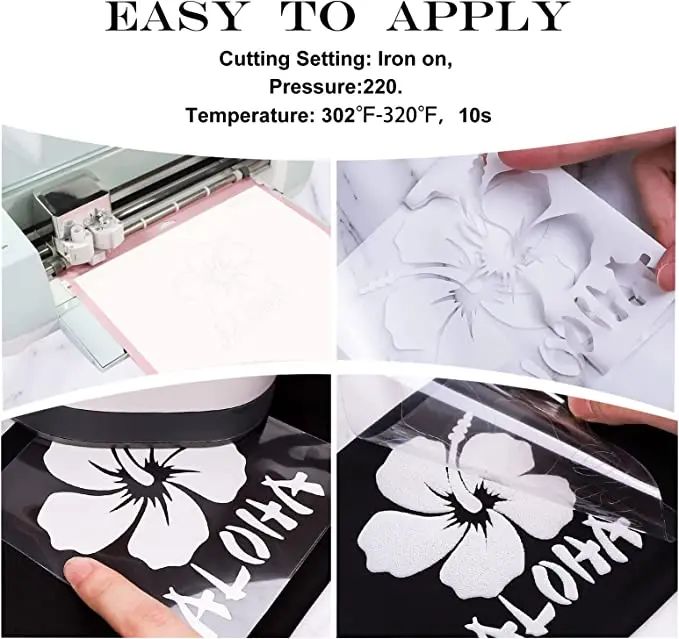 Puff Vinyl Heat Transfer 3D Puff Transfer Tape For Vinyl Bundle Sheets