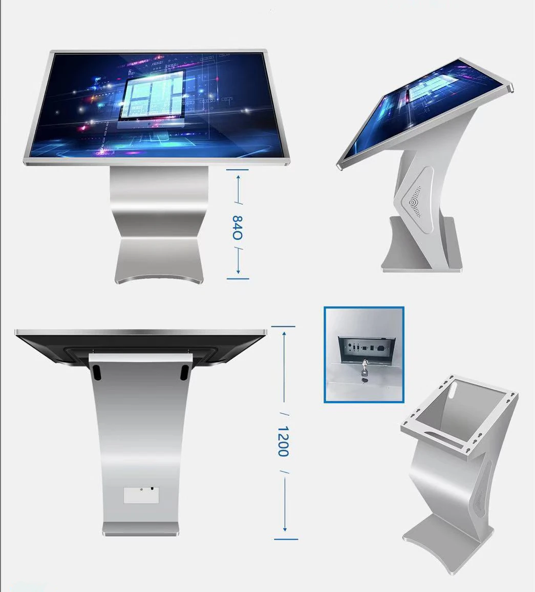 FVASEE Floor Stand Kiosk 32 43 55 Inch LCD HD Display Android Interactive Tablet Touch Screen Video Signage
