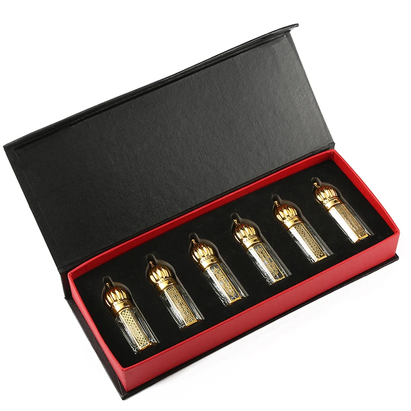 CJ- New Design 3ml 6ml Unique Decorative Attar Arabic Crystal Perfume Bottles Essential Oil Bottles