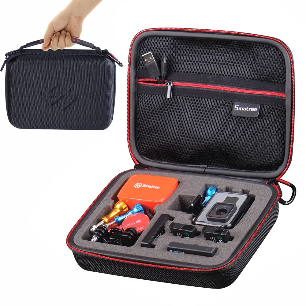 Smatree  hot sale waterproof carrying / travel case for Go pro Smatree G160 Black case