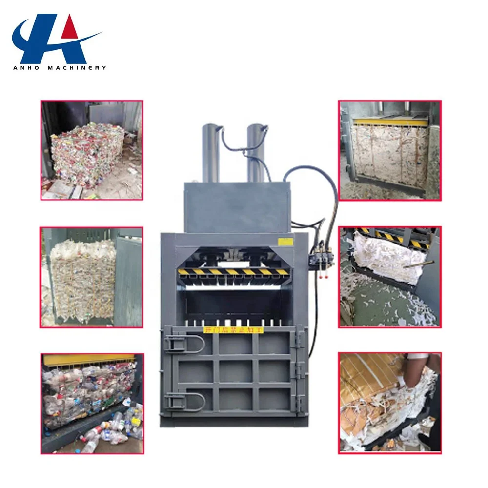 Automatic Hydraulic press Bailing machine baler for waste paper cardboard Cotton Textile Cloth Metal