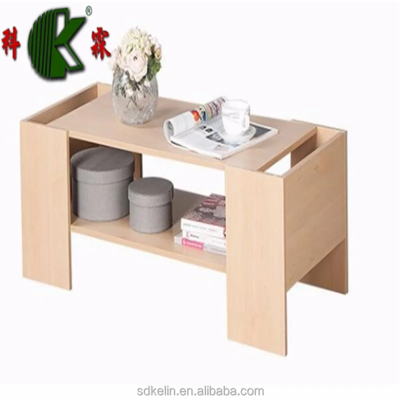 good price hot sell MDF /PB CARB P2 Grade simple wooden coffee table