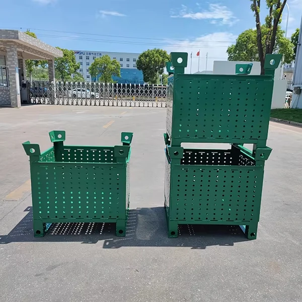 Stillage  cage T1210L-14 Warehouse logistics folding storage corrosion resistant durable forklift two-way fork metal Pallet