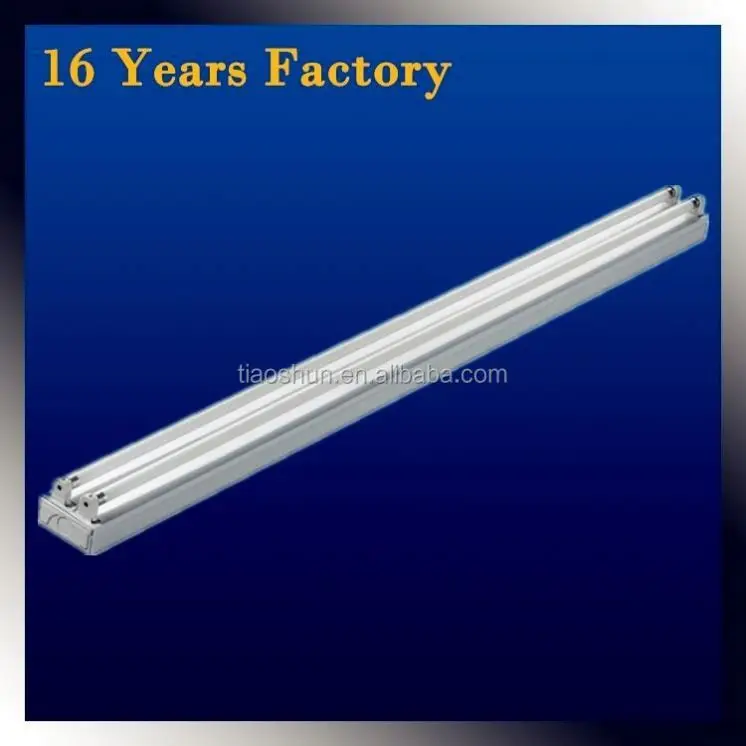 Flush mounted fluorescent batten fitting 2x28w tube bracket