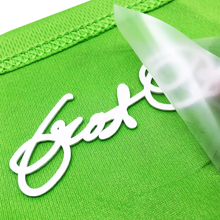 Пользовательский силиконовый логотип термопереводная печать этикетка персонализированный логотип частного бренда 3d Силиконовая теплопередача