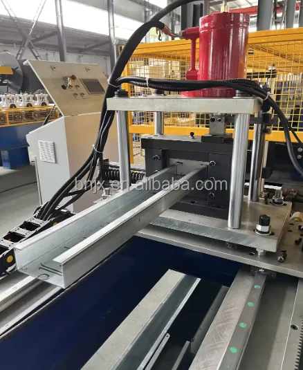 Chinese Manufacture C U Z Section Shaped Steel Channels Steel C Purlin Cold Roll Forming Machine