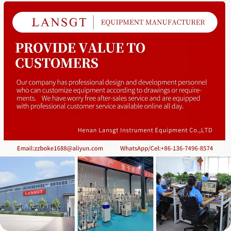 LansGT Lab Automatic Continuous Stirred Tank Reactor Stainless Steel Reactor Heating Chilling Reactor