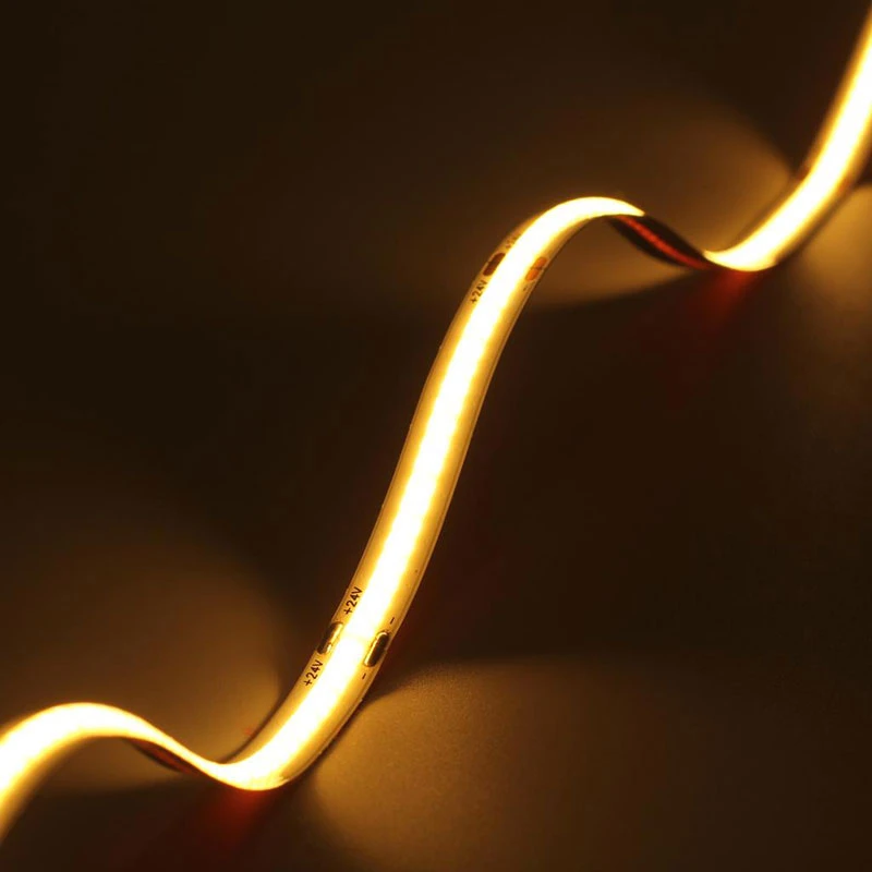 Cheap Cuttable 10m/roll 320leds Dotless Led Strip Light 12 Volt Round Cob Led Strip Led Cob