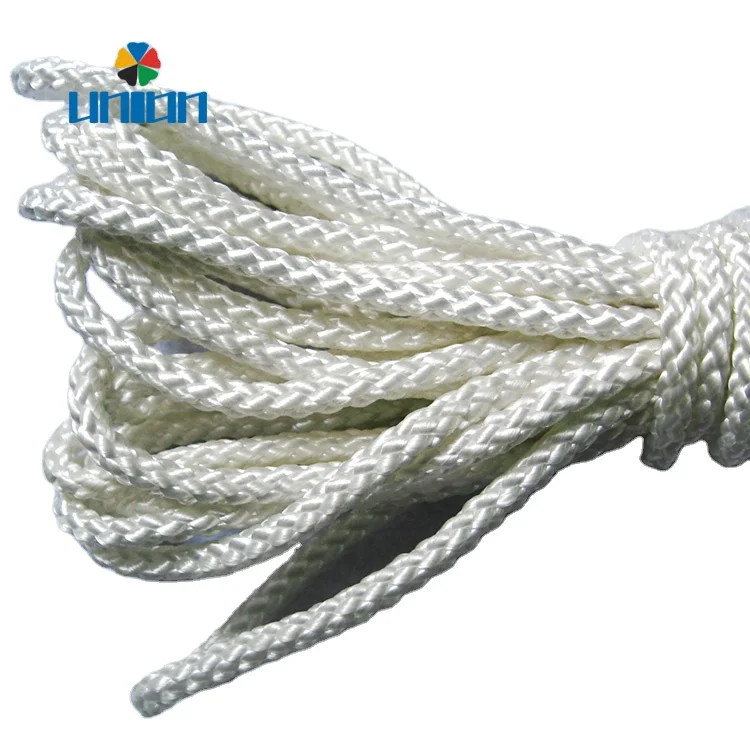 White Braided Synthetic cord Nylon Curtain Track Cord Starter Rope Pull Cord