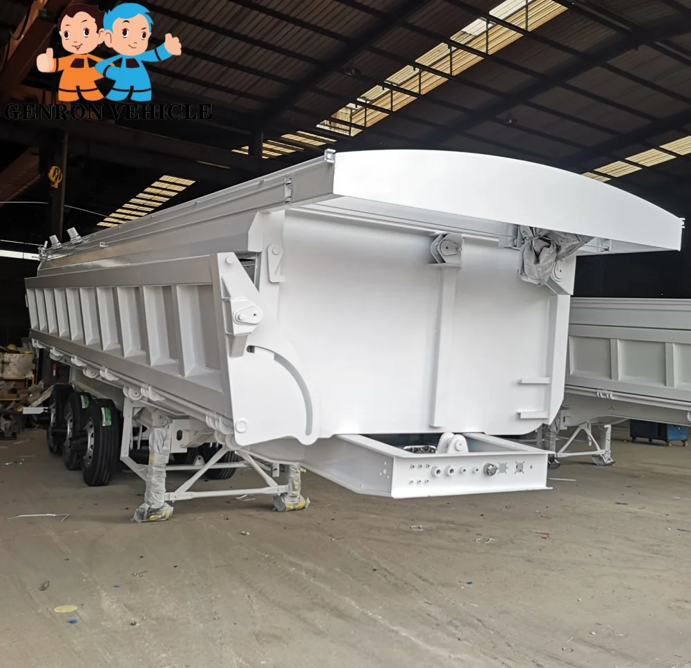 Australia/Indonesia/Malaysia 3 axles side tipper/tipping/rollover dump semi trailer truck for coal transport/mining from factory