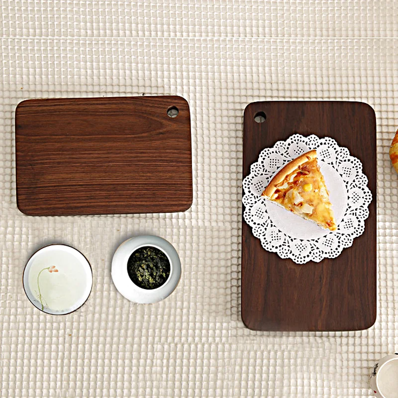 Personalized Custom Kitchen Thick Large Bulk Blank Round Koa Black Walnut Acacia Wood Bamboo Cutting Board With Handle
