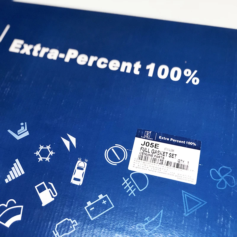 Professional Factory J05E Excavator Engine Overhaul Gasket Kit For Hino Full Gasket Kit