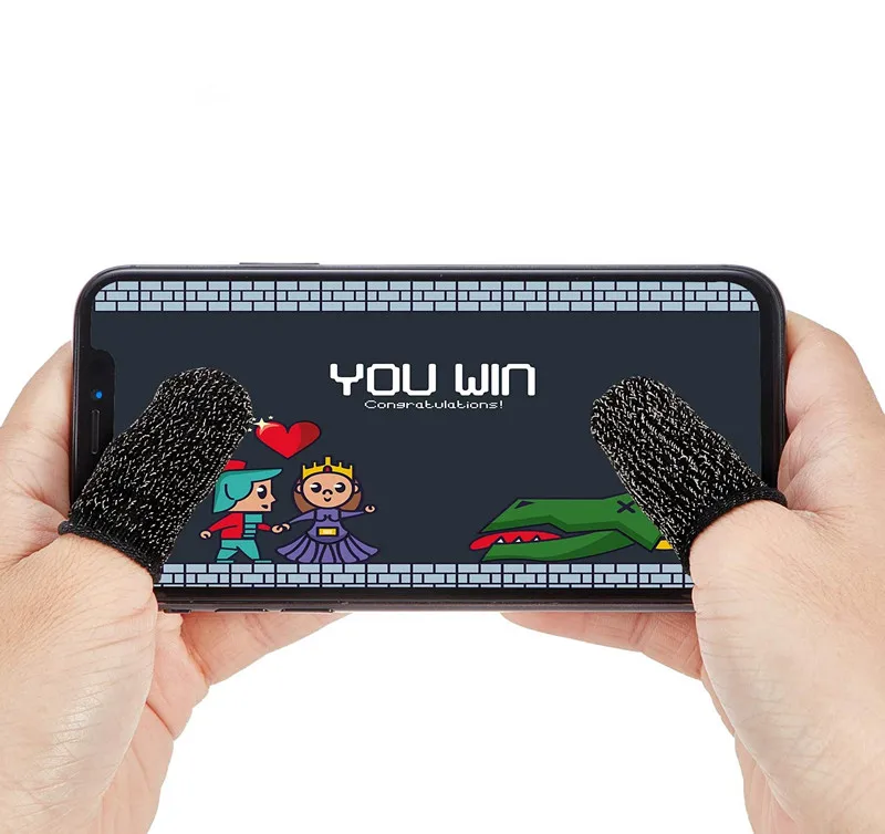 Finger Stall 1 Pair Mini Sweatproof Cots Game Controller Mobile Sensitive  Washable Smartphone Tool Accessories Solid U