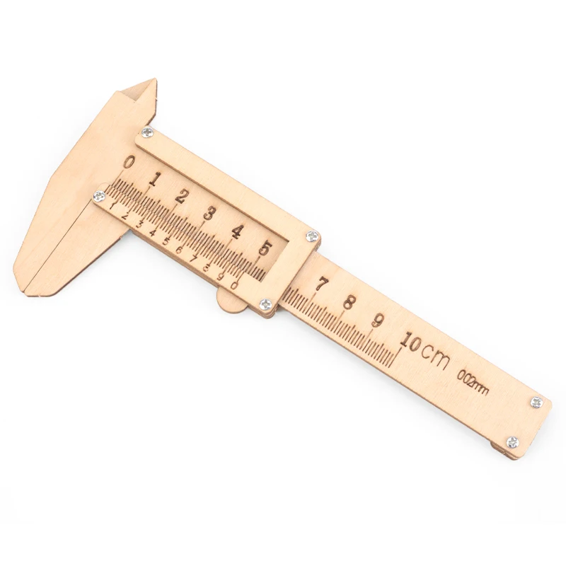 Custom vernier caliper diy stem wood toys interactive stem toys wooden kids toys